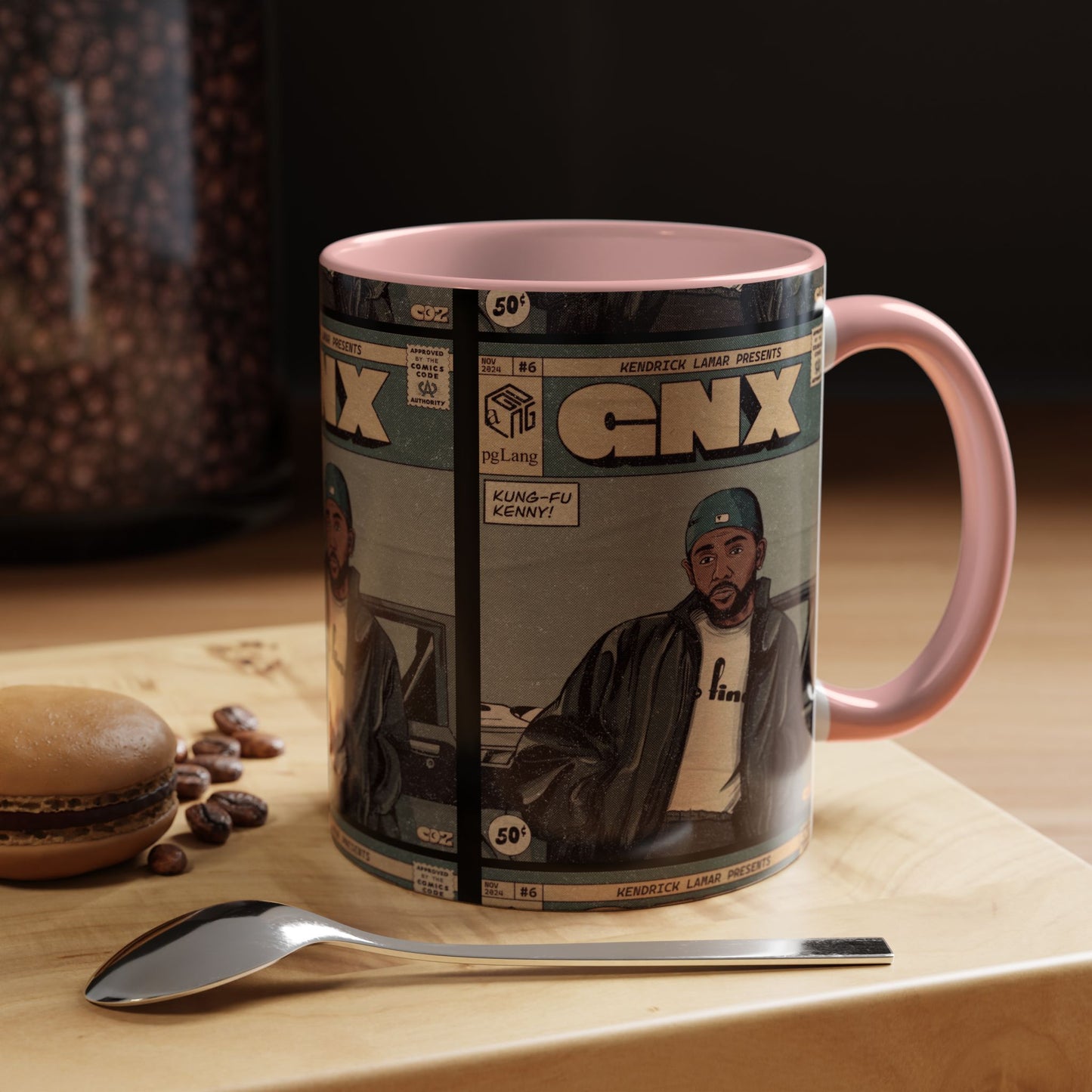 Kendrick Lamar "GNX" Comic Cover Mug – Hip-Hop Art Coffee Cup, Gift for Music Fans