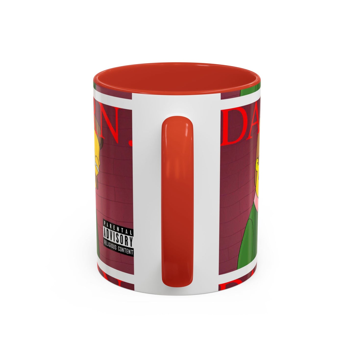 Kendrick Lamar x Simpsons "DARN" Ned Flanders Mashup Mug – Funny Hip Hop Accent Coffee Cup – 11oz & 15oz