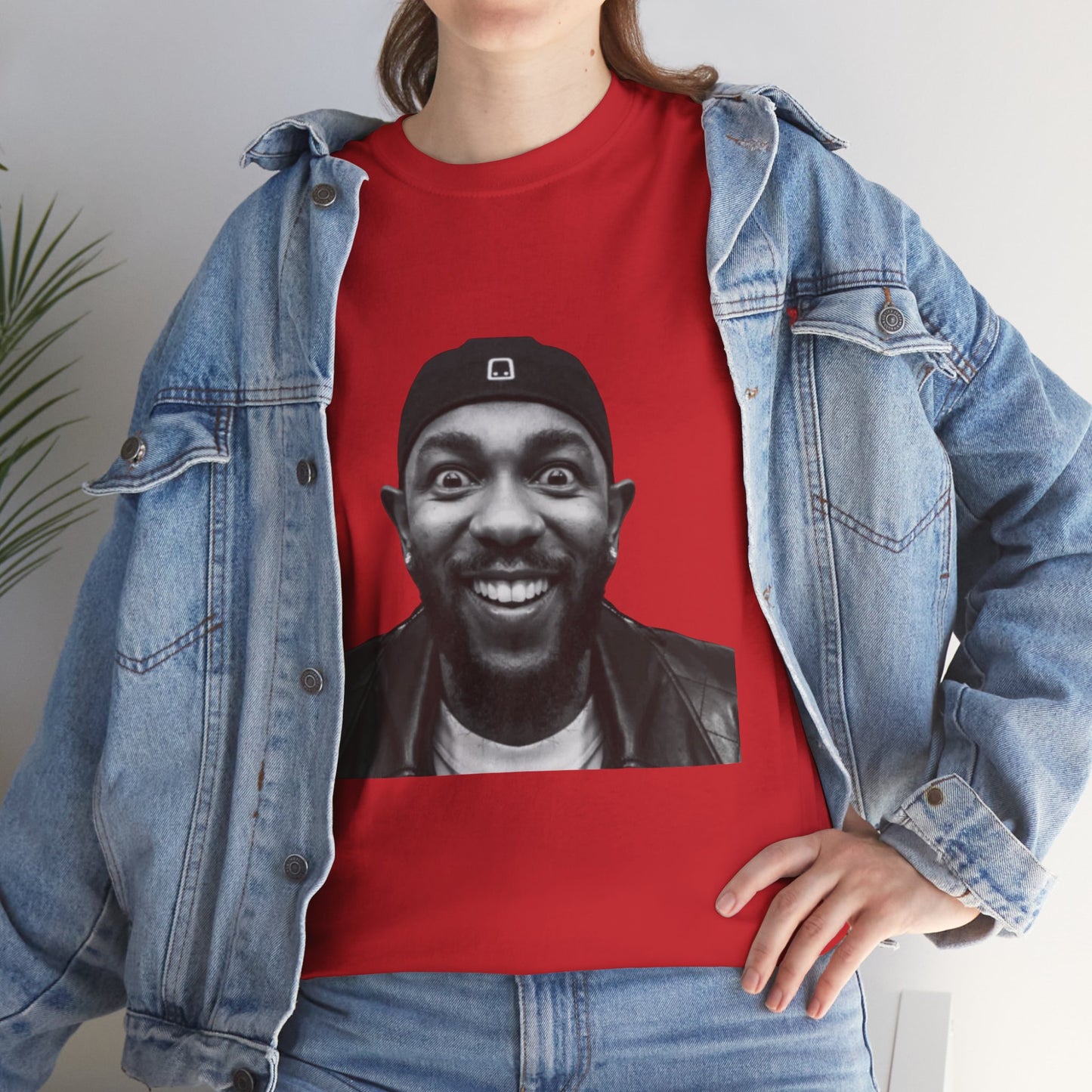 Kendrick Lamar Meme Face Mustard - T-Shirt/Unisex Heavy Cotton Shirt