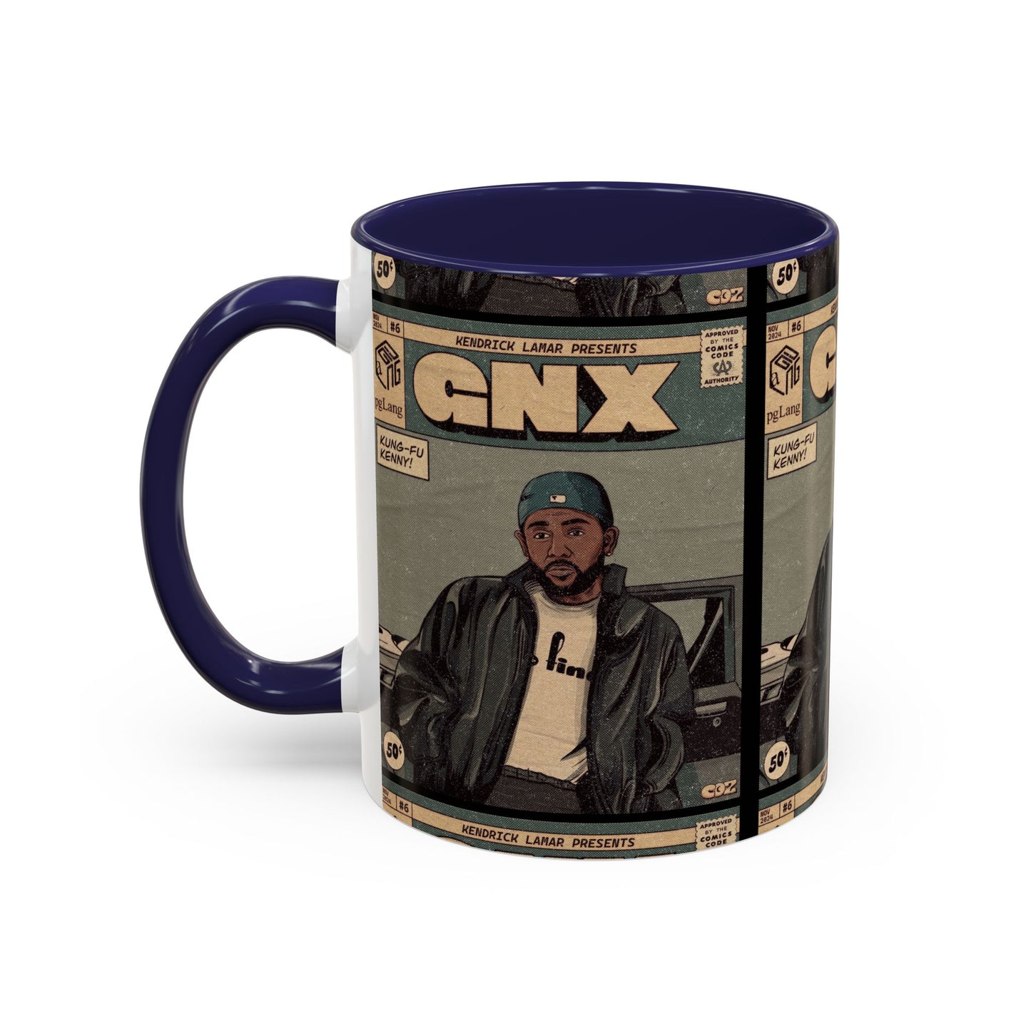 Kendrick Lamar "GNX" Comic Cover Mug – Hip-Hop Art Coffee Cup, Gift for Music Fans