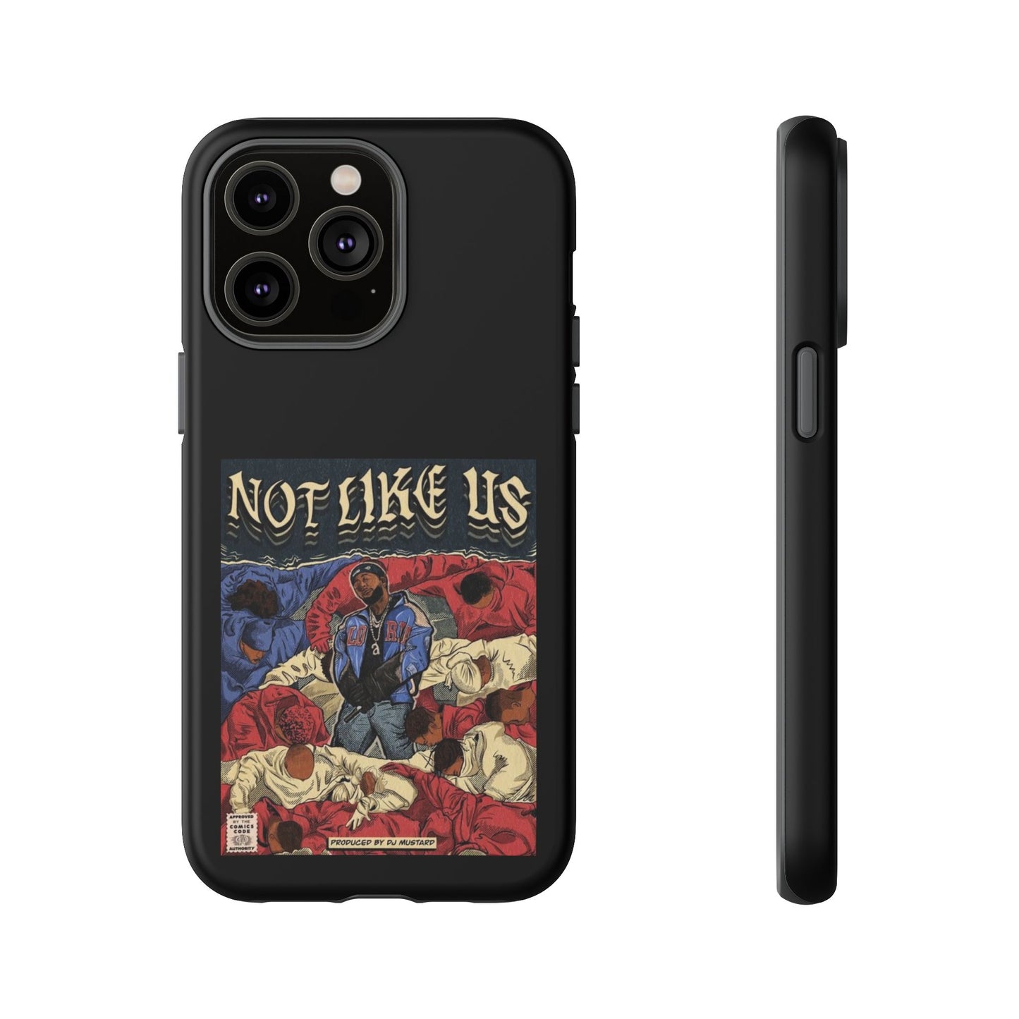 Kendrick Lamar "Not Like Us" Comic Book Cover Tough Phone Case – Hip Hop Art, Shockproof Dual-Layer Protection