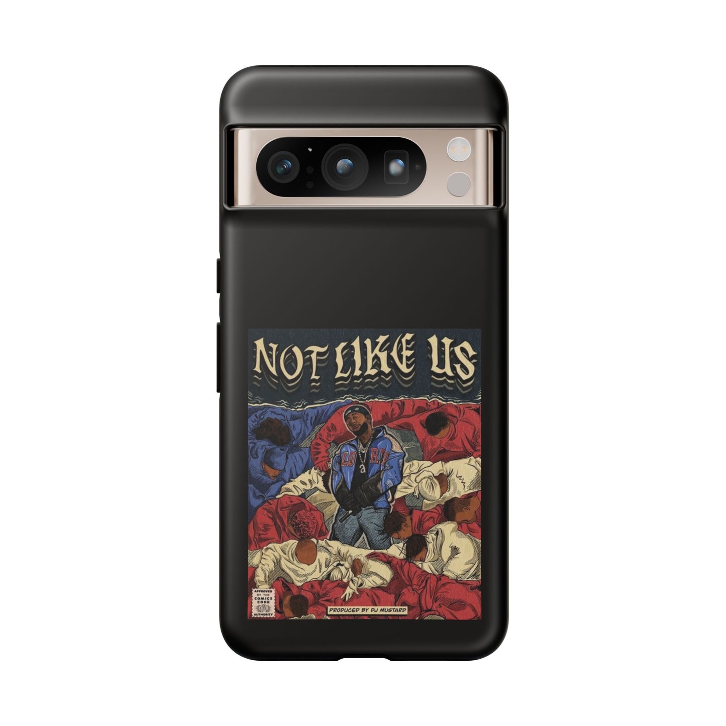 Kendrick Lamar "Not Like Us" Comic Book Cover Tough Phone Case – Hip Hop Art, Shockproof Dual-Layer Protection