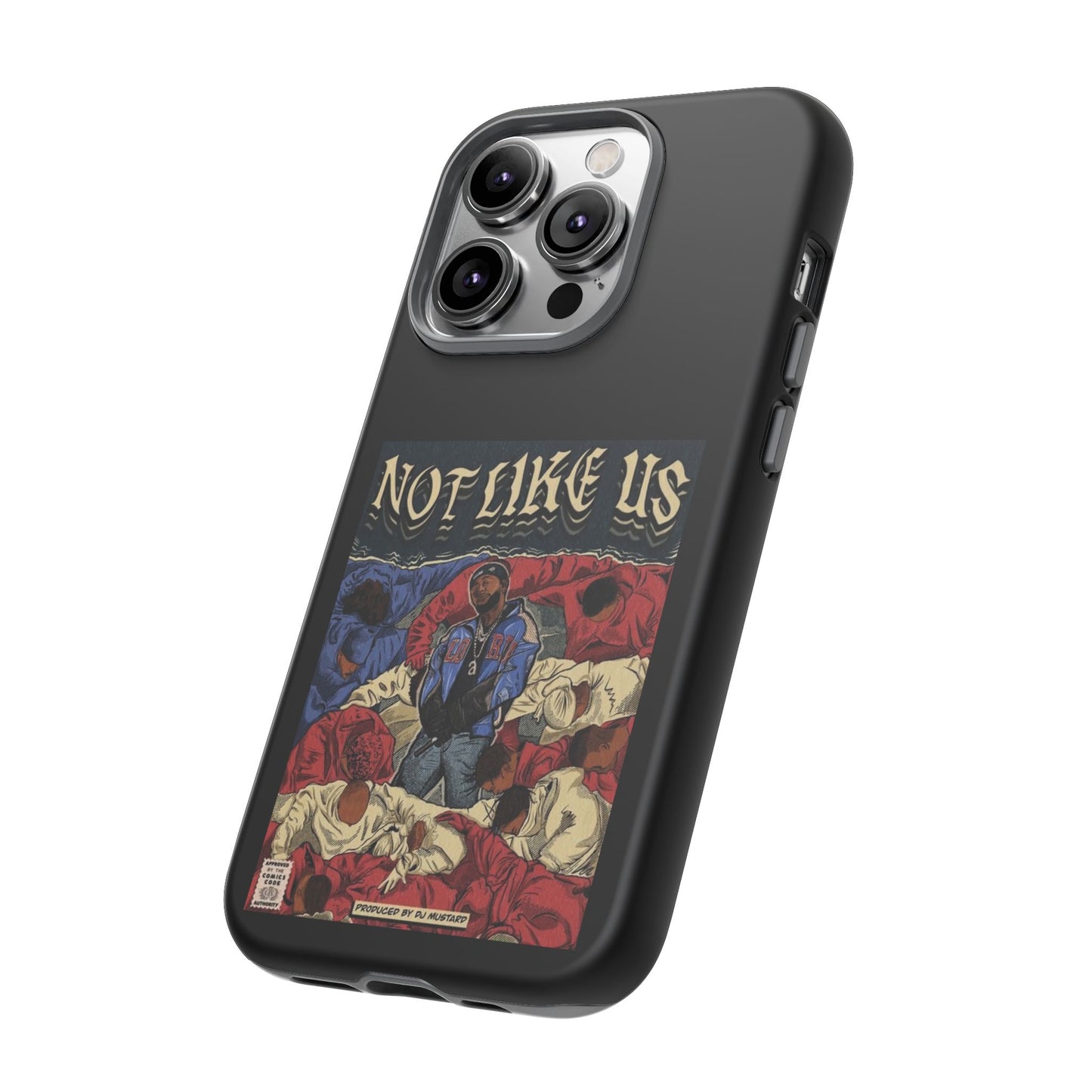 Kendrick Lamar "Not Like Us" Comic Book Cover Tough Phone Case – Hip Hop Art, Shockproof Dual-Layer Protection