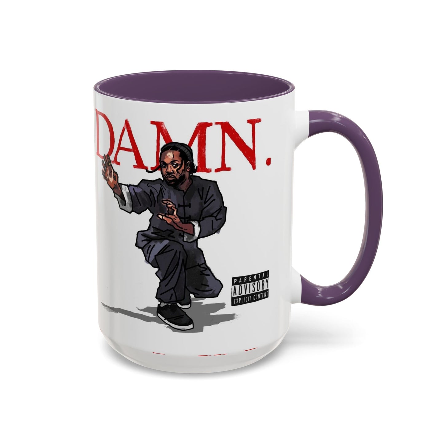 Kendrick Lamar “Kung Fu Kenny” DAMN Mug – Hip-Hop Coffee Cup, Artistic Fan Gift