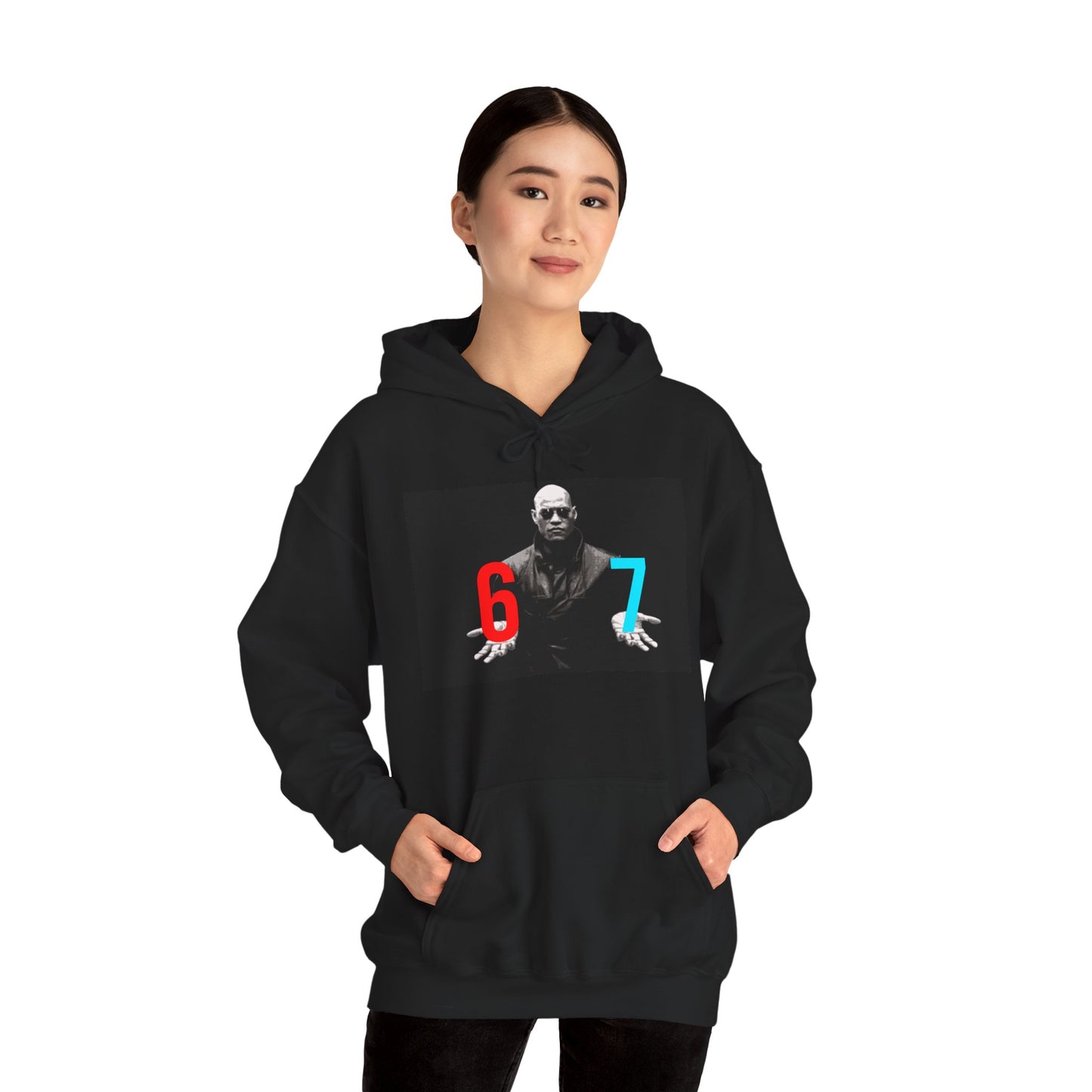 67 Morpheus Meme Graphic Hoodie – Matrix Inspired Pullover