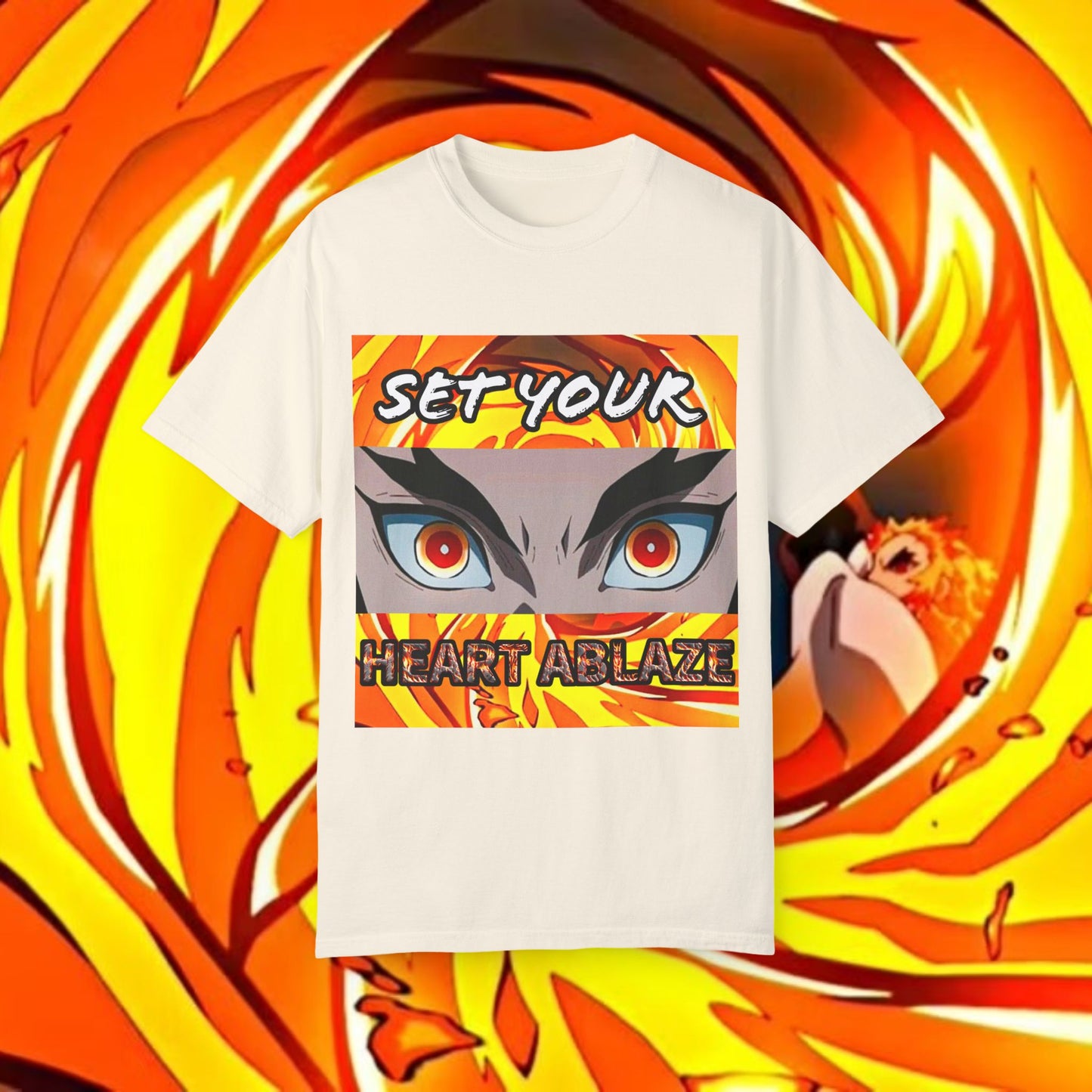 "Set Your Heart Ablaze" Rengoku Demon Slayer T-Shirt