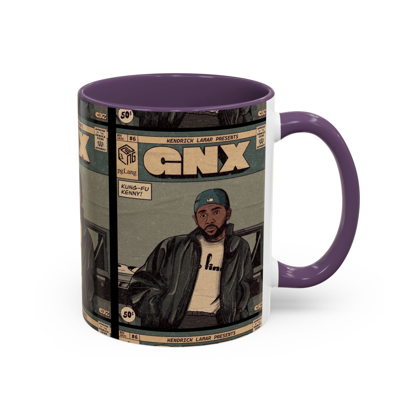 Kendrick Lamar "GNX" Comic Cover Mug – Hip-Hop Art Coffee Cup, Gift for Music Fans