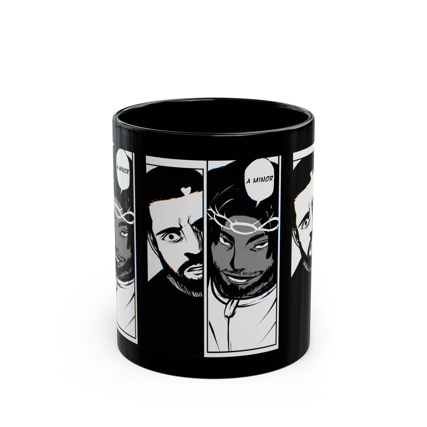 Kendrick Lamar Drake Anime Battle - Mug, Black (11oz, 15oz)