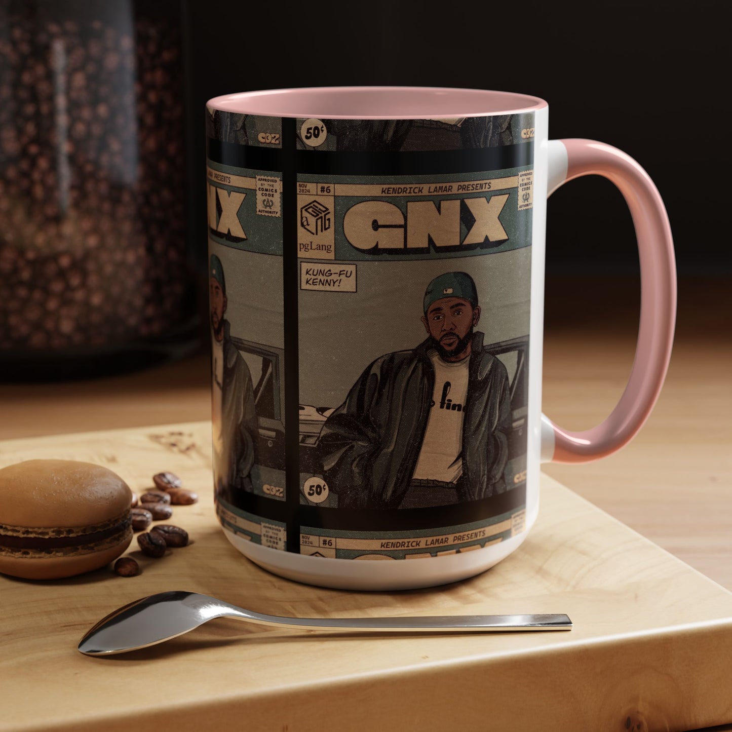 Kendrick Lamar "GNX" Comic Cover Mug – Hip-Hop Art Coffee Cup, Gift for Music Fans