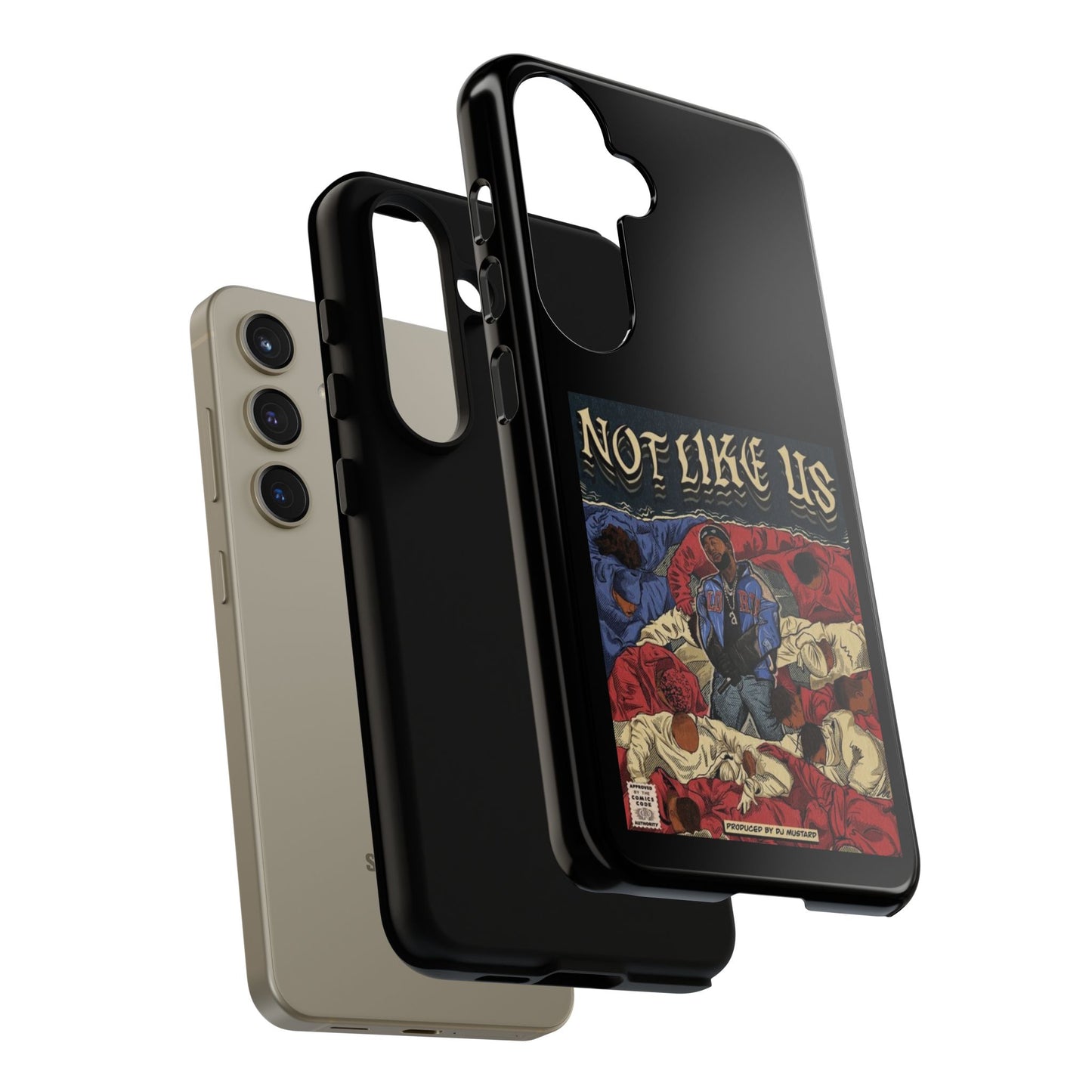 Kendrick Lamar "Not Like Us" Comic Book Cover Tough Phone Case – Hip Hop Art, Shockproof Dual-Layer Protection