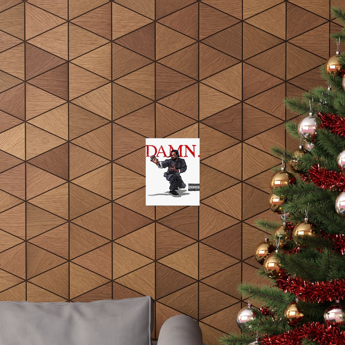Kendrick Lamar "Kung Fu Kenny" DAMN Album - Matte Poster - Art Print – Hip Hop Matte Wall Decor – Rap Music Fan Gift