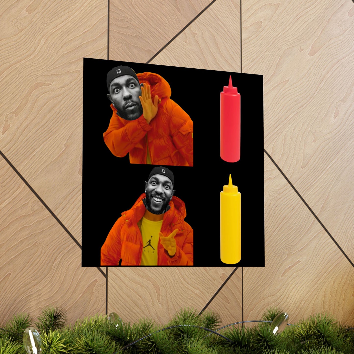 Kendrick Lamar MUSTARD Drake Meme - Matte Posters, Vibrant