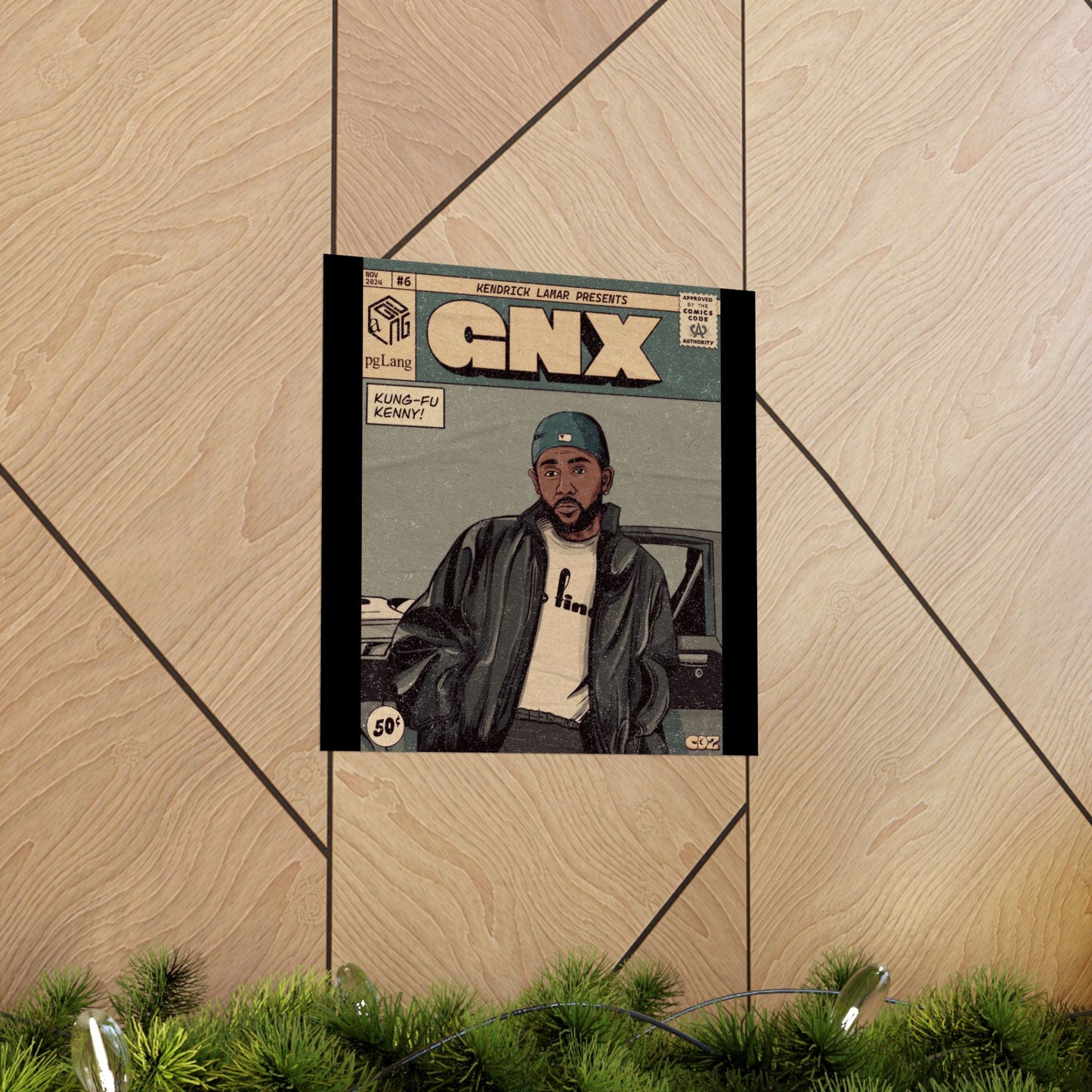 Kendrick Lamar "GNX" Comic Book Cover - Matte Poster – Wall Art Print | Hip-Hop Room Decor | Rap Album Cover Aesthetic