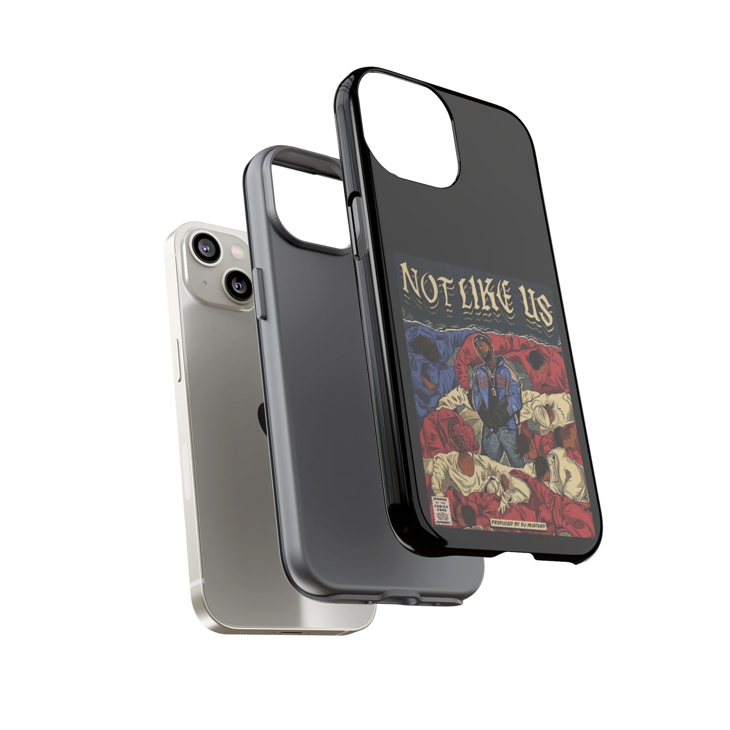 Kendrick Lamar "Not Like Us" Comic Book Cover Tough Phone Case – Hip Hop Art, Shockproof Dual-Layer Protection