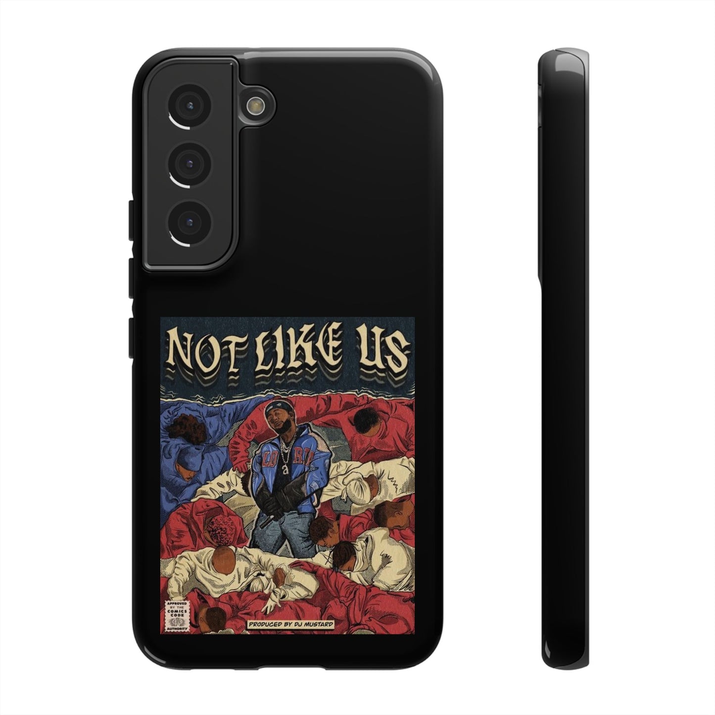 Kendrick Lamar "Not Like Us" Comic Book Cover Tough Phone Case – Hip Hop Art, Shockproof Dual-Layer Protection
