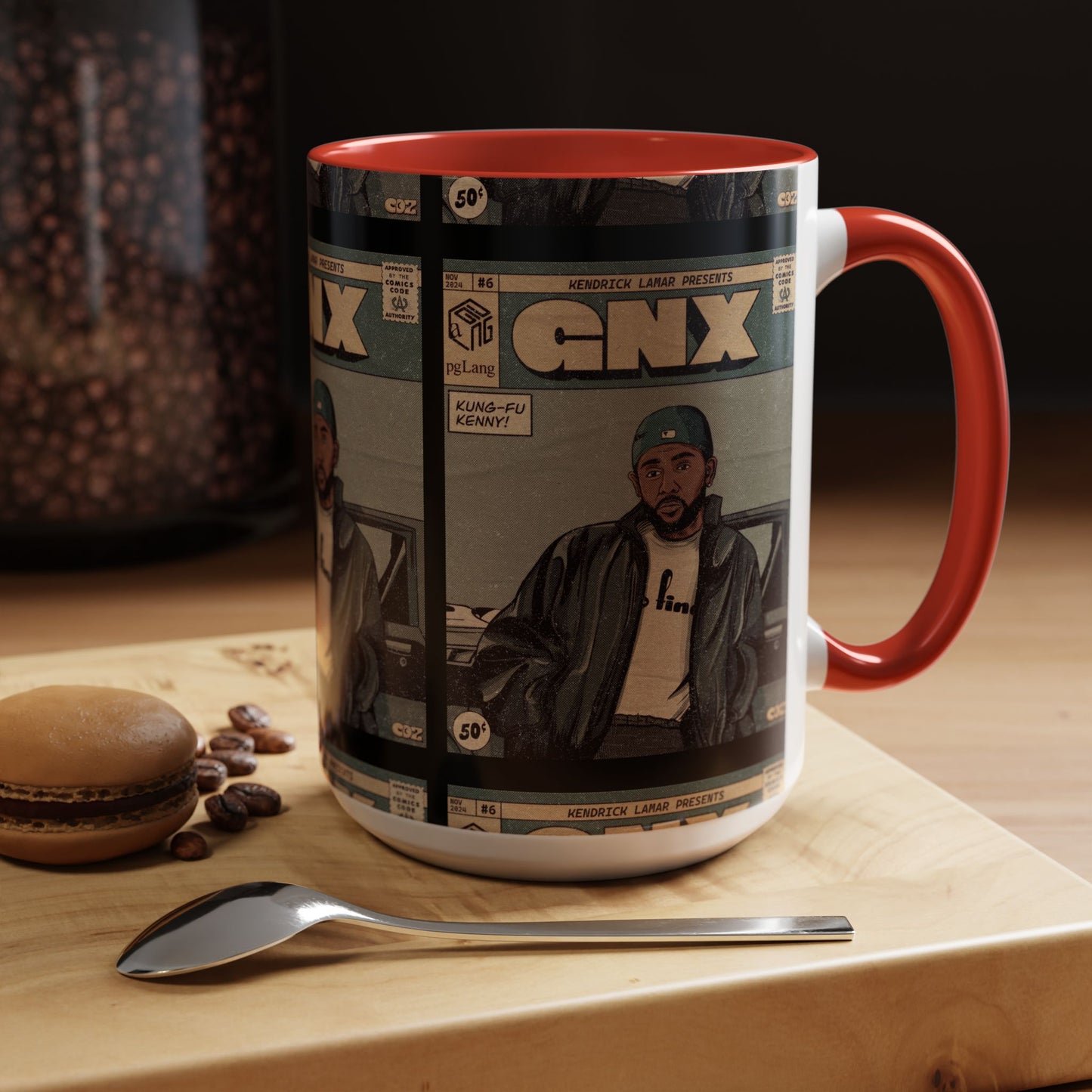 Kendrick Lamar "GNX" Comic Cover Mug – Hip-Hop Art Coffee Cup, Gift for Music Fans