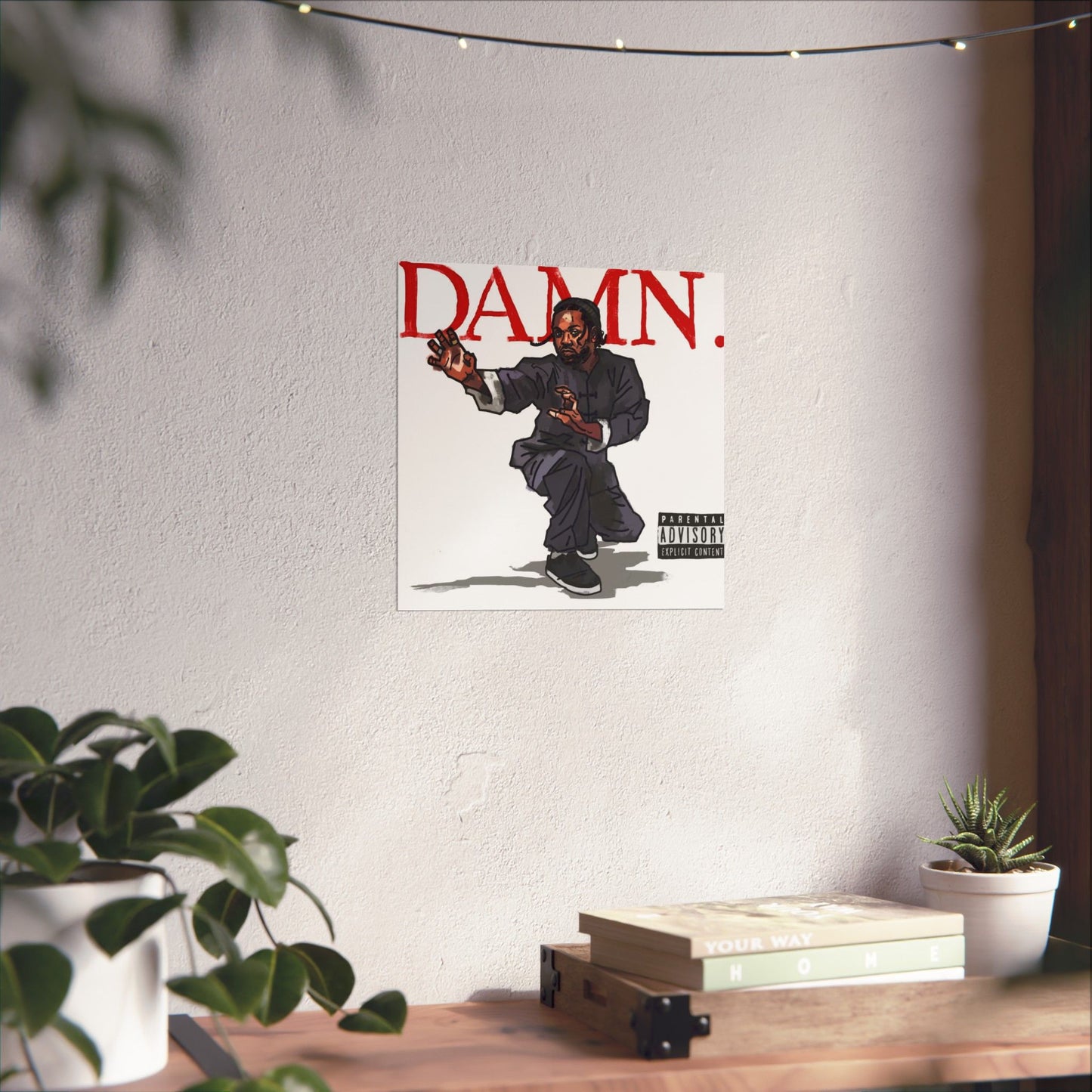 Kendrick Lamar "Kung Fu Kenny" DAMN Album - Matte Poster - Art Print – Hip Hop Matte Wall Decor – Rap Music Fan Gift