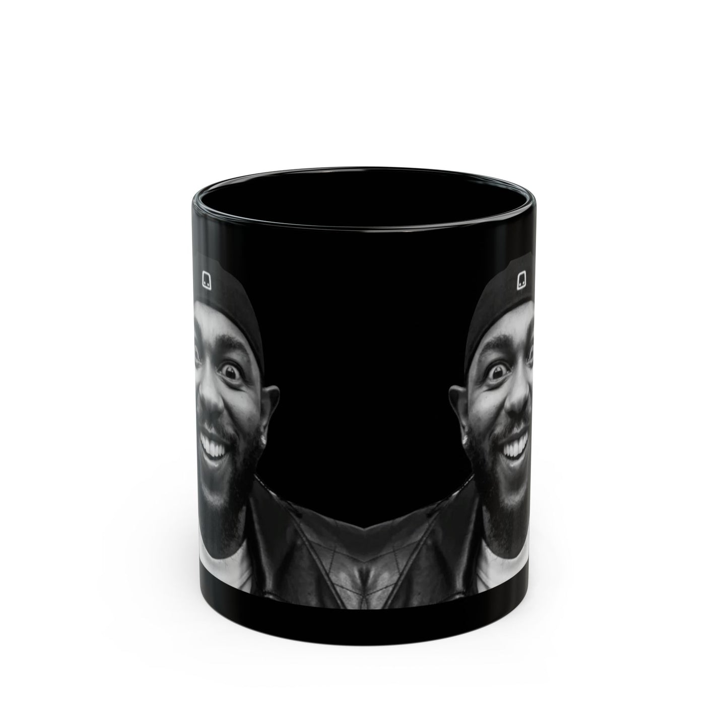 Kendrick Lamar Meme Face Mustard - Mug, Black