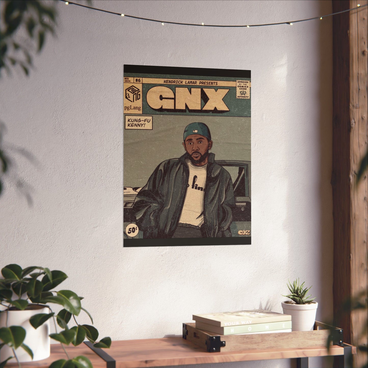 Kendrick Lamar "GNX" Comic Book Cover - Matte Poster – Wall Art Print | Hip-Hop Room Decor | Rap Album Cover Aesthetic