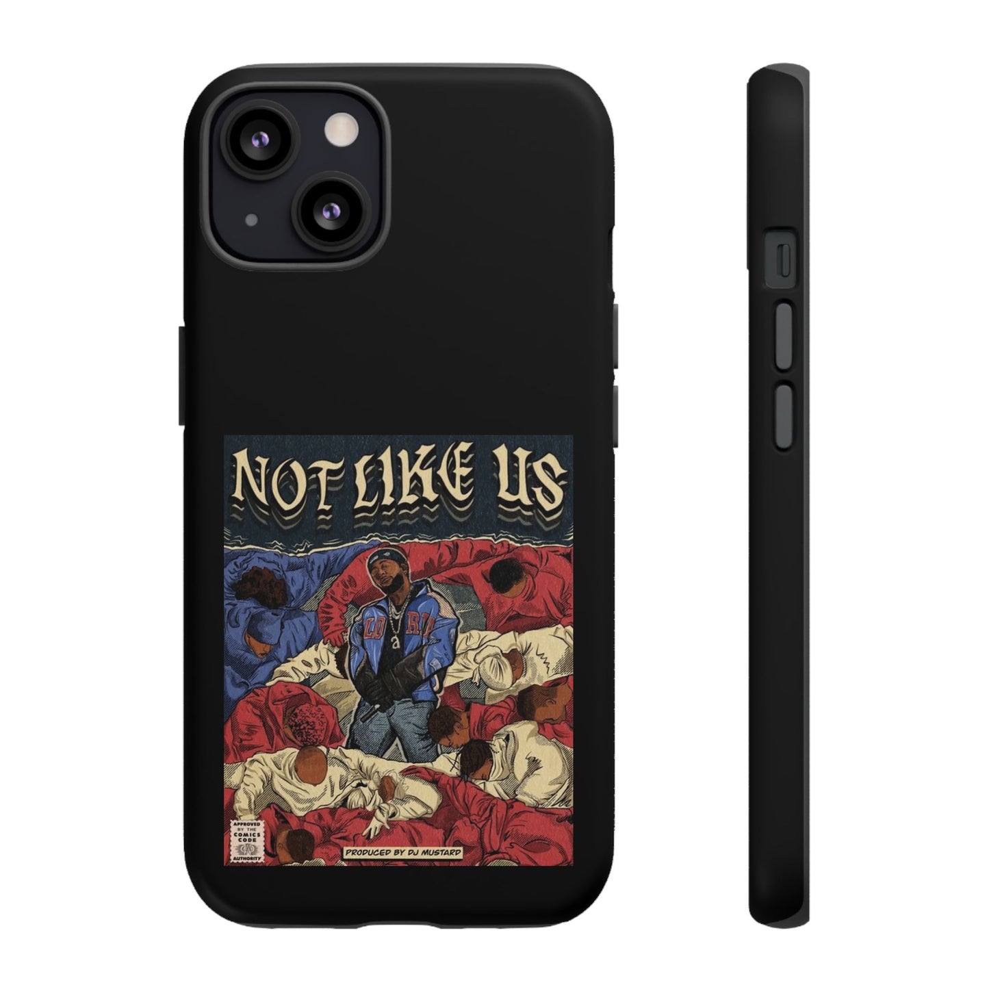 Kendrick Lamar "Not Like Us" Comic Book Cover Tough Phone Case – Hip Hop Art, Shockproof Dual-Layer Protection